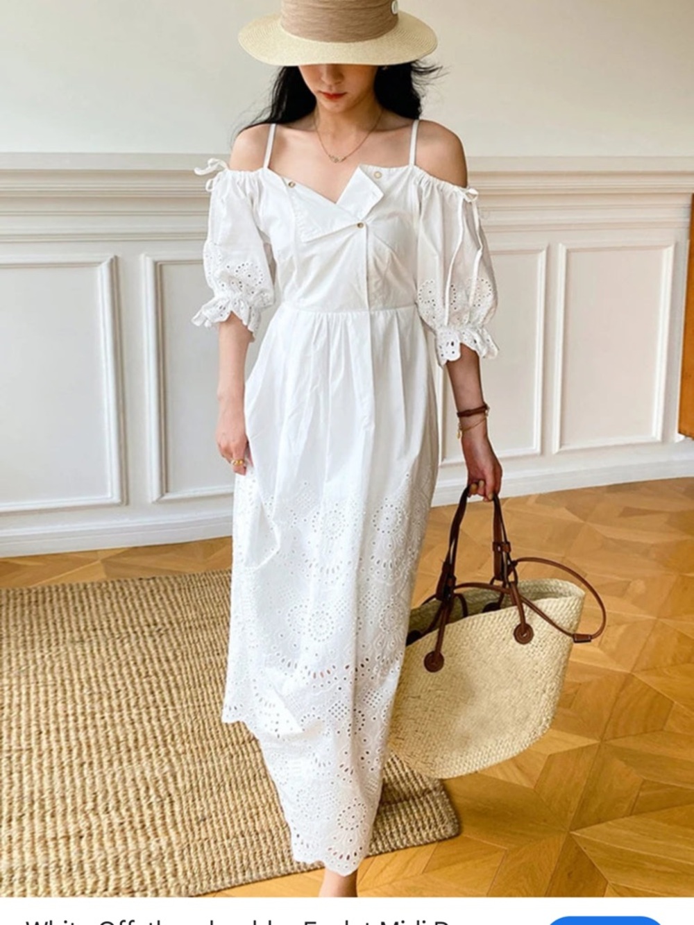 Ulla Johnson Narcisa Broderie Anglaise
Cotton Midi Dress Sz 10